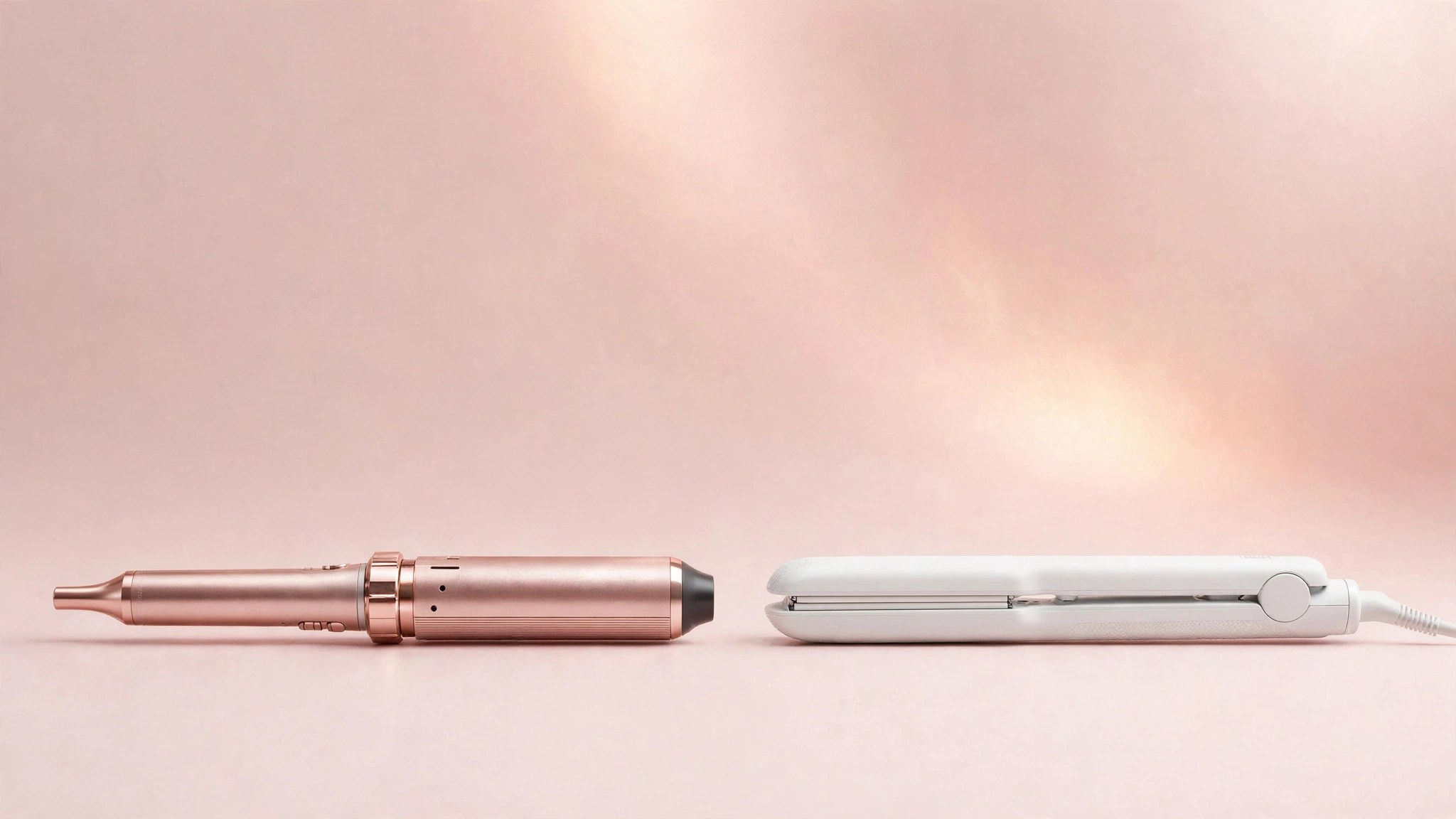 Dyson Airwrap Multi-Styler Complete Long vs GHD Platinum+ Styler product photo
