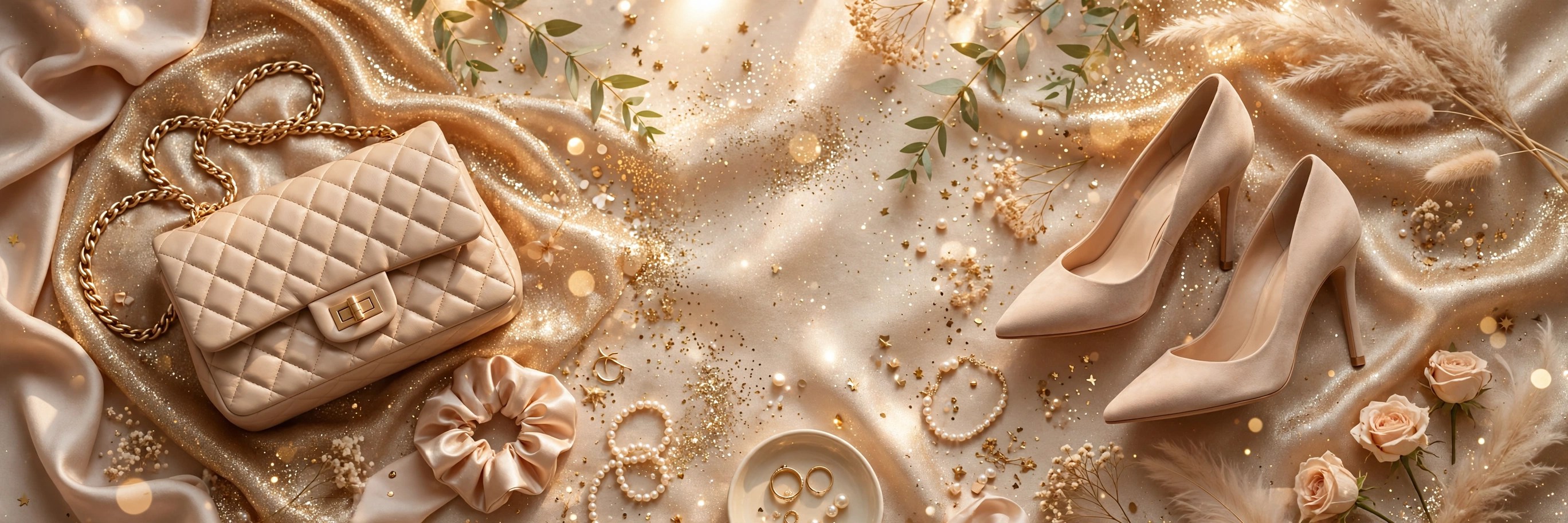 Gold fashion banner
